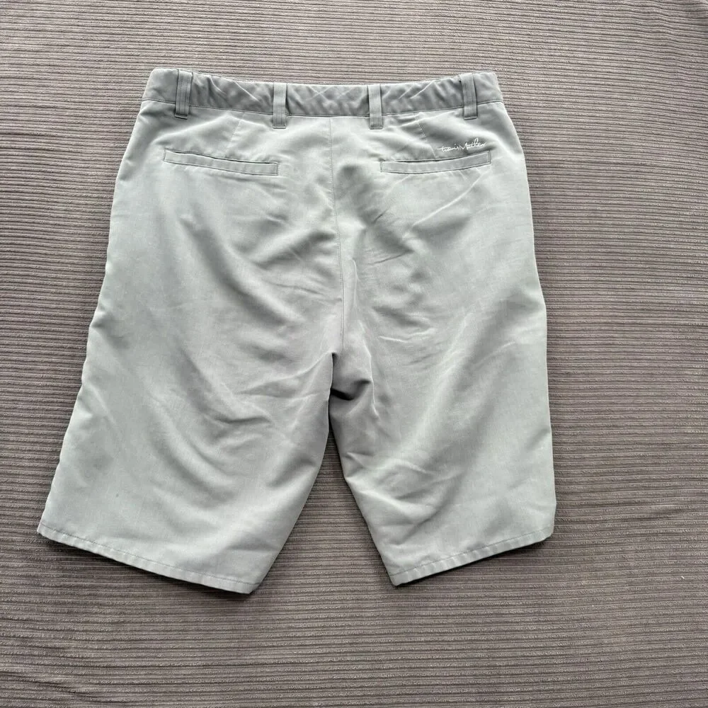 Travis Mathew Shorts Men 36 Gray Flat Front Performance Golf Golfing‎ Outdoors.